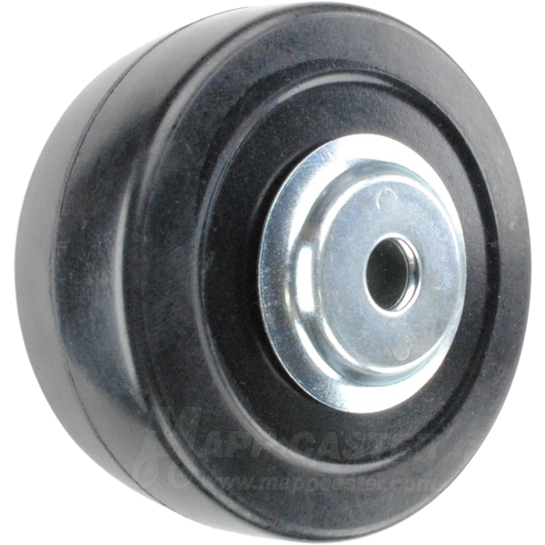 3" x 1-1/4" Soft Rubber Wheels w/ Ball Bearings - 300 Lbs Capacity Part # QSRB3H3