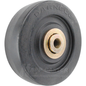 3" x 7/8" Hard Rubber Wheel w/ Ball Bearings - 165 Lbs Capacity Part # 4W53XH