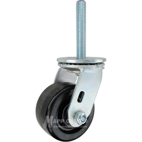 4 x 2 phenolic wheel swivel caster with 3/4-10 x 4 threaded stem for heavy-duty industrial equipment requiring high capacity and impact resistance.