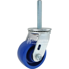 4 x 2 solid polyurethane swivel caster with 3/4-10 x 4 threaded stem for heavy-duty, floor-safe industrial carts and washdown environments.