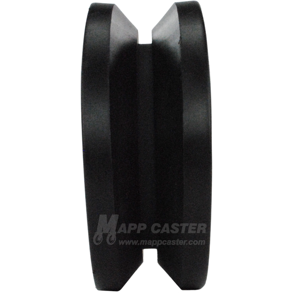 4" x 1-1/2" Nylon V-Groove Wheel - 600 Lbs Capacity Part # LMV40HT84