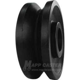 4" x 1-1/2" Nylon V-Groove Wheel - 600 Lbs Capacity Part # LMV40HT84