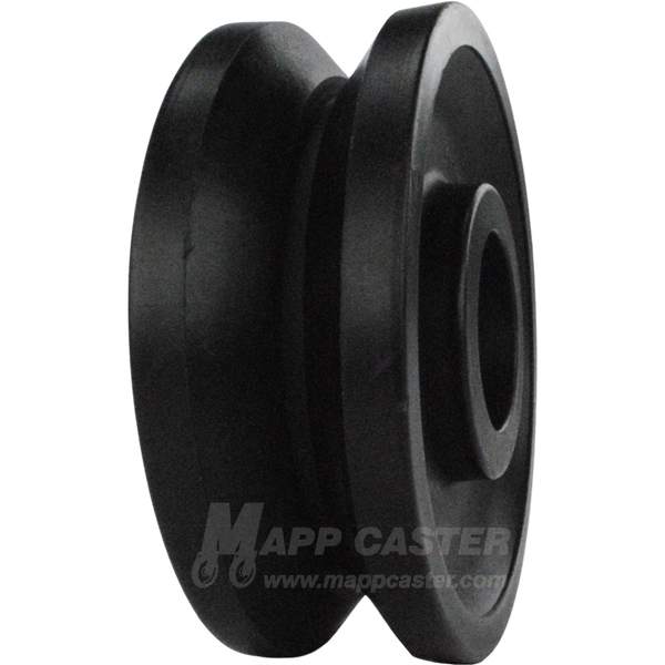 4" x 1-1/2" Nylon V-Groove Wheel - 600 Lbs Capacity Part # LMV40HT84