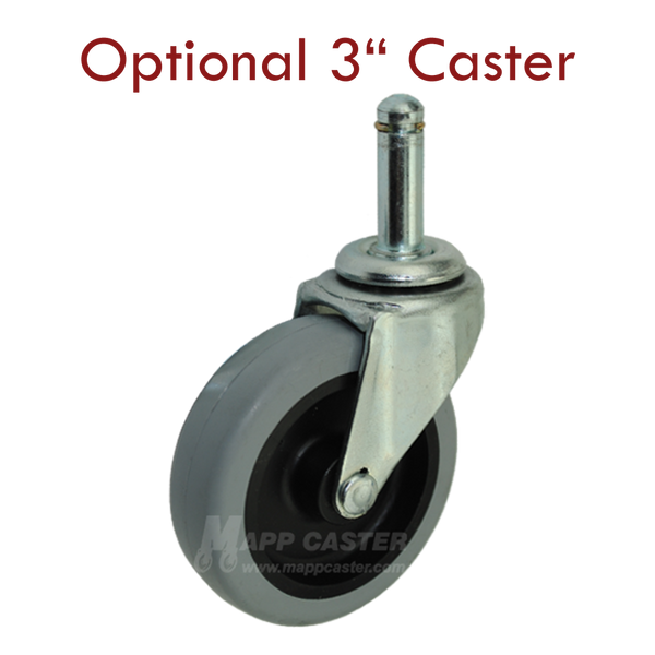 USA Made Spring Loaded Gate Caster (Bracket Only) - 25 Lbs Capacity