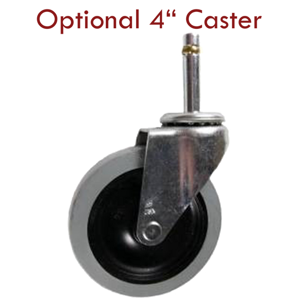 USA Made Spring Loaded Gate Caster (Bracket Only) - 25 Lbs Capacity