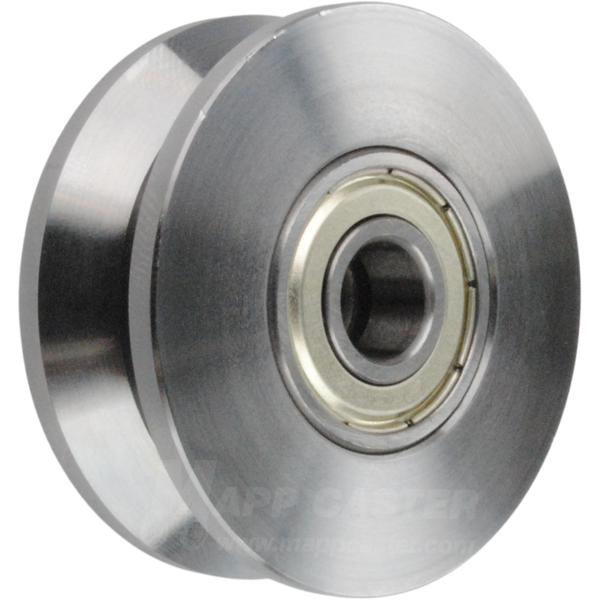 50mm x 18mm (1.96" x .7") Solid Steel V-Groove Wheel Part # HAC300D50