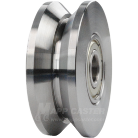 50mm x 18mm (1.96" x .7") Solid Steel V-Groove Wheel Part # HAC300D50