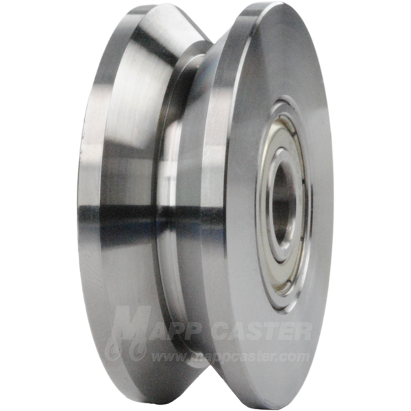 50mm x 18mm (1.96" x .7") Solid Steel V-Groove Wheel Part # HAC300D50