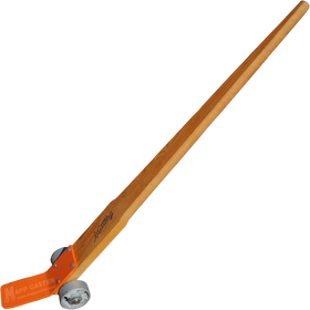 5 Foot long Pry Bar with 5" x 2" Cast Iron Wheels - Part # CPRYBAR5-S-Long