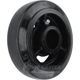 5" x 1-1/2" Rubber on Iron Wheel - 350 Lbs Capacity Part # QRCI5KO