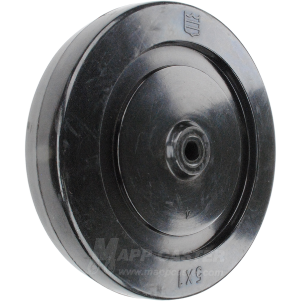 5" x 1" Hard Rubber Wheel - 170 Lbs Capacity Part # QHR5D2