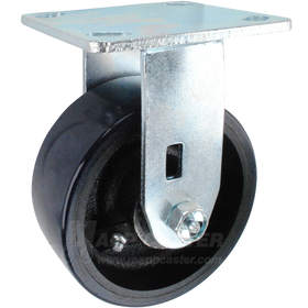 5" x 2" Polyurethane on Iron Wheel Rigid Caster - 1,250 Lbs Capacity 146UIRB520R