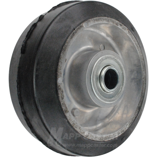 5" x 2" Rubber on Aluminum Core Wheel w/ Ball Bearings - 350 Lbs Capacity Part # M52