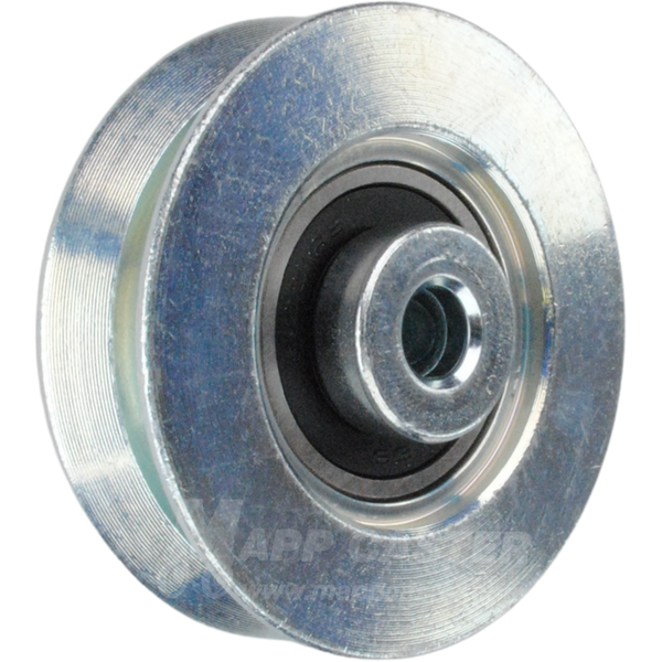 60mm x 17mm (2.36" x .67") Solid Steel V-Groove Wheel w/ Ball Bearings - 220 Lbs Capacity Part # H306Y-60