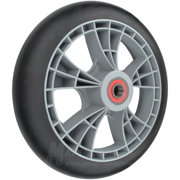 10" x 2" Interlocked Microcellular Foam Wheel with 2-1/4" Offset Hub