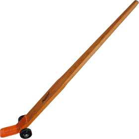 6 Foot long Pry Bar with 5" x 2" Floor Protective Polyurethane on Iron Wheels - Part # CPRYBAR6-P-Long