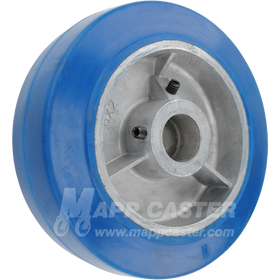 6 Inch Blue Neoprene drive guide wheel designed as a direct replacement for select Morse drum rollers & 456 Hydra-Lift Drum Roller & 5154 Series Stationary Drum Rollers
