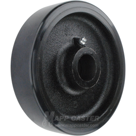 6" x 1-1/2" Polyurethane on Iron Wheel - 850 Lbs Capacity Part # QPCI6KO