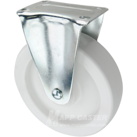White polyolefin is a certain type of durable plastic, great for kitchens, restaurants, food processing plants & other wet environments.
