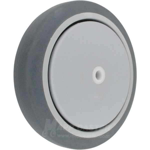 6" x 1-1/4" Thermoplastic Rubber (TPR) Wheel w/ Ball Bearings - 280 Lbs Capacity Part # R6193B
