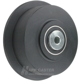 6" x 1-25/32" Flanged Nylon Wheel - 2,200 lbs Capacity Heavy Duty