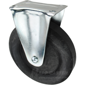 Black High temperature glass filled nylon casters offer temperature resistance up to 525°F.  Acid, chemical, water, grease & oil resistant.