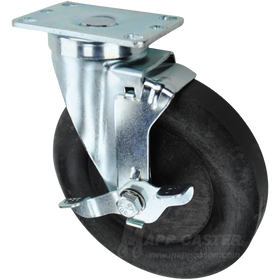 High temperature nylon casters offer temperature resistance up to 525°F. Chemical, acid, water, grease & oil resistant.
