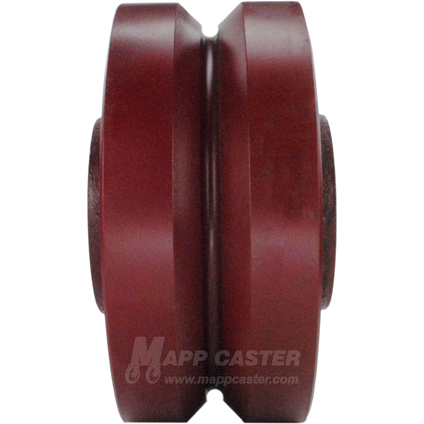 6" x 2-1/2" Ductile Steel V-Groove Wheel - 3,500 Lbs Capacity Part # LDVG625