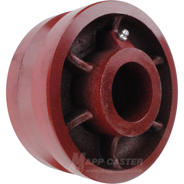 6" x 2-1/2" Ductile Steel V-Groove Wheel - 3,500 Lbs Capacity Part # LDVG625