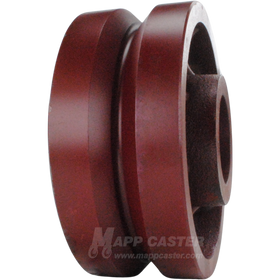 6" x 2-1/2" Ductile Steel V-Groove Wheel - 3,500 Lbs Capacity Part # LDVG625