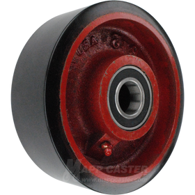 6" x 2" Poly on Iron Wheel w/ Ball Bearings - 1,250 Lbs Capacity Part # F191716