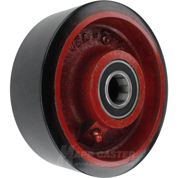 6" x 2" Poly on Iron Wheel w/ Ball Bearings - 1,250 Lbs Capacity Part # F191716