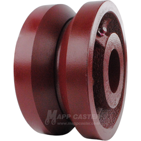 6" x 3" Ductile Steel V-Groove Wheel - 5,000 Lbs Capacity Part # LDVG630