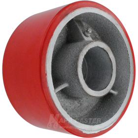 6" x 3" Red Poly on Iron Wheel - 6,000 Lbs Capacity Part # LPU60LV85