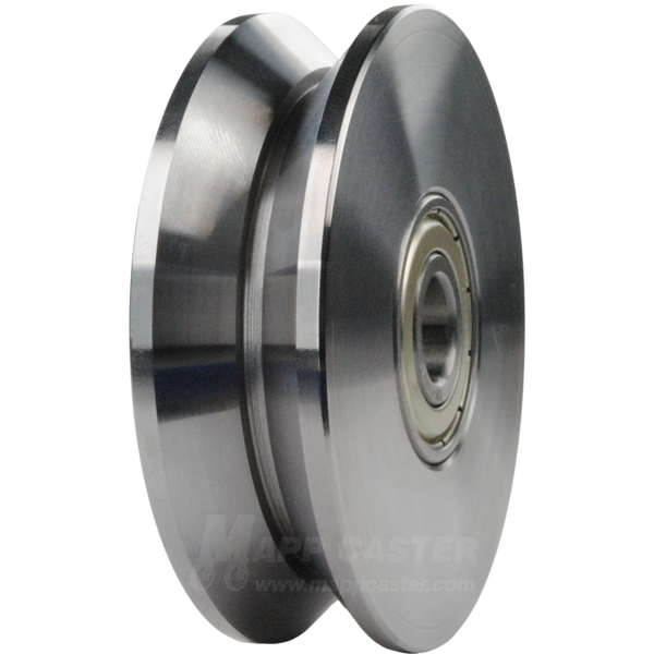 75mm x 22mm (2.95" x .86") Solid Steel V-Groove Wheel - 550 Lbs Capacity Part # EDSPK 75K