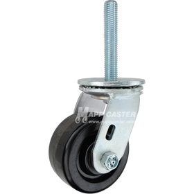 4" x 2" Phenolic Wheel Swivel Caster, 3/4"-10 x 4 Threaded Stem - 800 Lbs Capacity