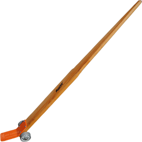 7 Foot long Pry Bar with 5" x 2" Cast Iron Wheels - Part # CPRYBAR7-S-Long