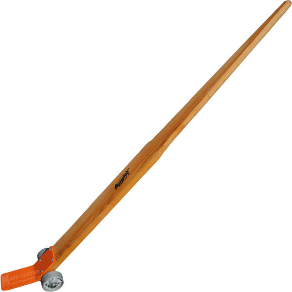 7 Foot long Pry Bar with 5" x 2" Cast Iron Wheels - Part # CPRYBAR7-S-Long