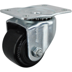 2-3/8" x 1-5/8" Phenolic Wheel Swivel Caster, 2-1/2" x 3-5/8" Top Plate - 600 lbs Capacity