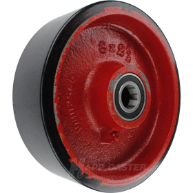 8" x 2-1/2" Poly on Iron Wheel w/ Ball Bearings - 2,000 Lbs Capacity Part # F191715
