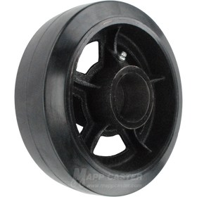 8" x 2-1/2" Rubber on Iron Wheel - 850 Lbs Capacity Part # QRCI8PO