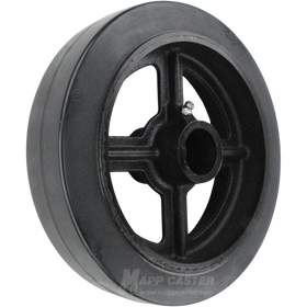 8" x 2" Rubber on Iron Wheel - 600 Lbs Capacity Part # 2WS38208