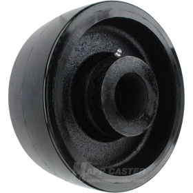 8" x 3" Dark Blue Poly on Iron Wheel - 2,500 Lbs Capacity Part # QPCI8RO