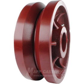 8" x 3" Ductile Steel V-Groove Wheel - 5,000 Lbs Capacity Part # LDV80LW85