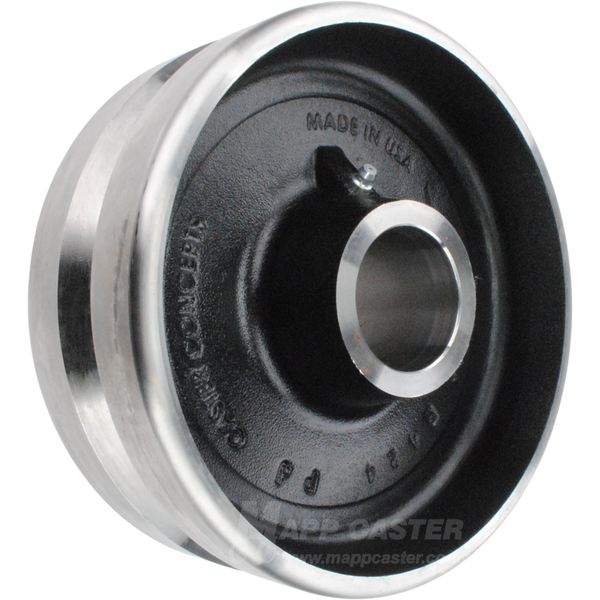 8" x 3" Forged Steel V-Groove Wheel - 5,000 Lbs Capacity Part # P083002531