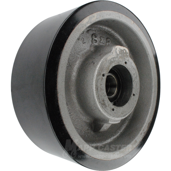 8" x 3" Poly on Iron Wheel w/ Ball Bearings - 3,000 Lbs Capacity Part # F6010581-B