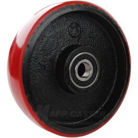 6" x 1-1/2"  Heavy Duty Polyurethane on Steel Scissor Lift Wheel