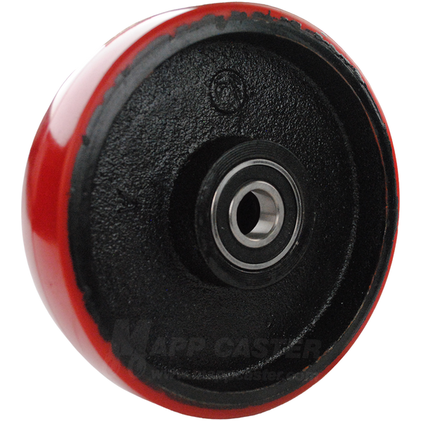 6" x 1-1/2"  Heavy Duty Polyurethane on Steel Scissor Lift Wheel