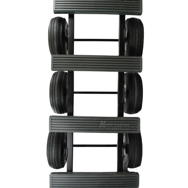 HVAC Dollies - Steel General Purpose 1400lbs. Capacity top down view pneumatic wheel