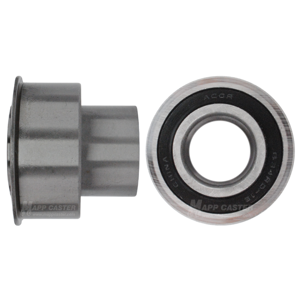 1" ID Maintenance Free Ball Bearings for 3" Wide Wheels -  180˚F